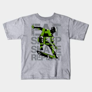 eat sleep skate Kids T-Shirt